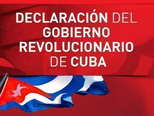 Declaración del Gobierno Revolucionario